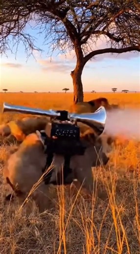 This Boar Just Declared War on Lions… Using a Pneumatic Horn!
