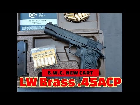 ToyGunﾓﾃﾞﾙｶﾞﾝ発火【B.W.C.の新カート『LW Brass .45ACP』を試す！】 ＜B.W.C. Colt M1991A1改＞で発火