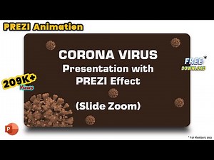 58.Covid Prezi Presentation on Corona Virus | New Slide Zoom Feature in MS 365