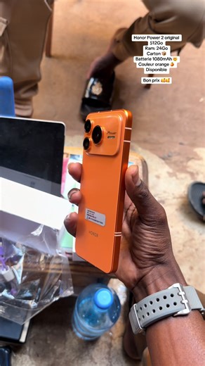 Honor Power 2 original 512Go Ram: 24Go Carton 📦 Batterie 1080mAh 🤯 Couleur orange 🍊 Disponible Bon prix 🥰🥰 #honor