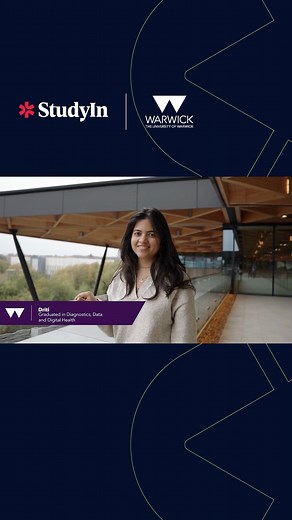 Caring starts here ​ Why did Driti choose the Warwick MSc Data, Diagnostics and Digital Health? Hear it from her! 🎥✨​ From exploring big data and AI to mastering medical imaging and diagnostics, Warwick’s MSc is the perfect blend of care and innovation. 🚀💻​ Ready to shape the future of healthcare with us? Join a community that’s passionate about making a difference. 💚​ Discover more about the University of Warwick: https://tinyurl.com/bde4mu93 #DigitalHealth #WarwickUniversity #Postgraduate 