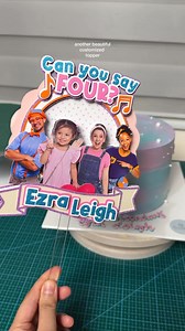 Customized 2D topper | Sarah Cake Vlogs