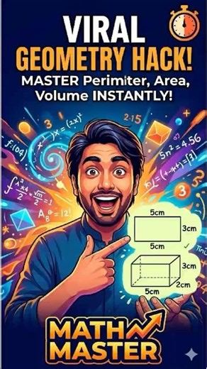 Never Fail Geometry Again! 🛑 Perimeter, Area, Volume Hacks