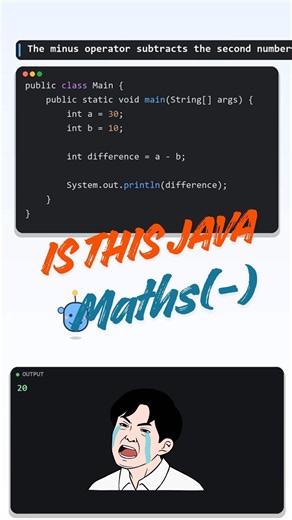 Difference of Two Numbers in Java ➖ | Java Program | Java Basics | Ligash