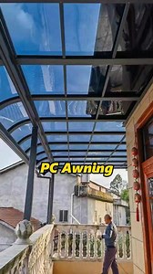 PC polycarbonate sheet canopies not only provide shade and insulation, but also create a comfortable space for leisure and recreation underneath.#pcboards #newmaterial #awning #awingdesign #sunshade #sunshades #sunroom #sunroomdecor #sunrooms #pcboard #pcboardawning#pavilion #outdoors #outdoorliving #pcbuild | chinawindowdoors