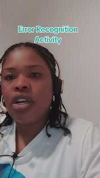 English Lessons Error Recognition