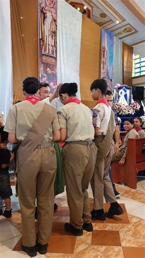 SUNDAY SERVICE⚜️🇵🇭 Duty to God #ScoutingMonth #BoyScoutOfThePhilippines #scouting #trendingsound #churchservice #DutyToGod | Erin Garcia