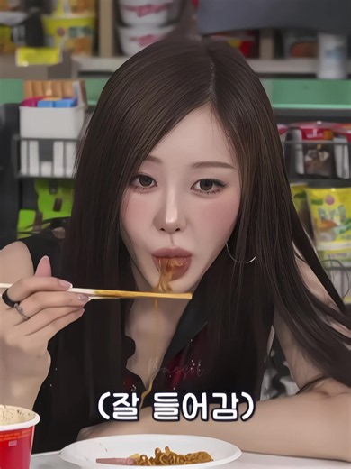 Kpop idols eating at Inkigayo snack bar — mukbang moments