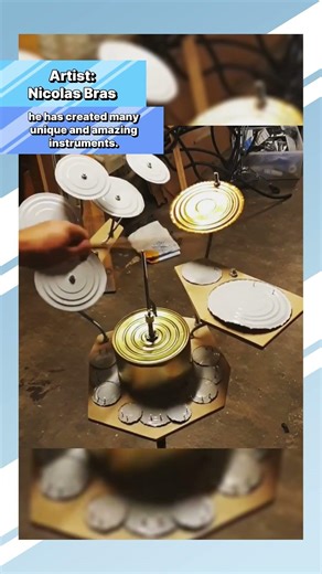 this DIY instrument is made out of tin cans!