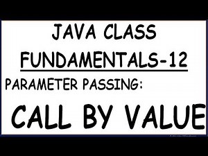 PARAMETER PASSING TECHNIC IN JAVA || CALL BY VALUE IN JAVA (HINDI)