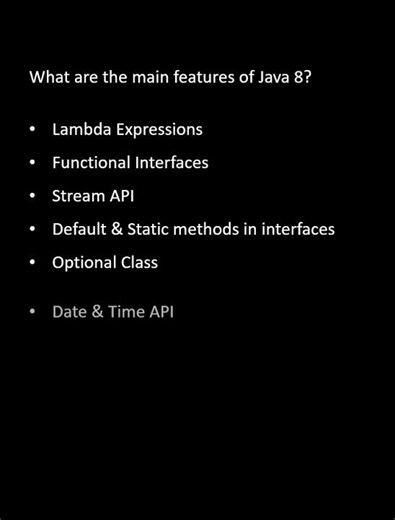java 8 features #interviewquestions #java