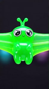 Alien Baby Slime Stretched & Sliced