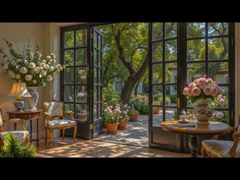 Elegant Morning Jazz Cafe For Positive Mood - Calm Jazz Music With Natural Therapy For Work, Study