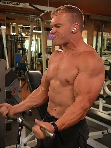 CABLE BAR BICEPS CURL WORKOUT🥵💯