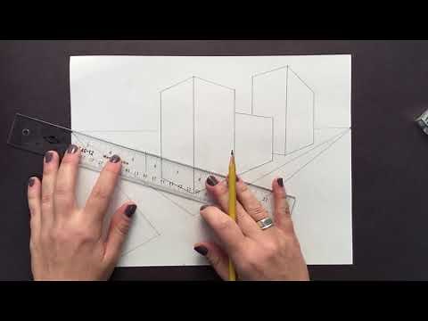 How to Start a Cityscape in Two-Point Perspective