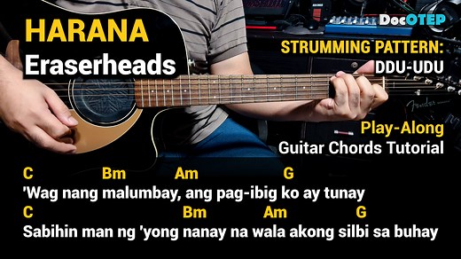 HARANA - Eraserheads (Guitar Chords Tutorial with Lyrics Strumming Pattern) | Doc OTEP Studio