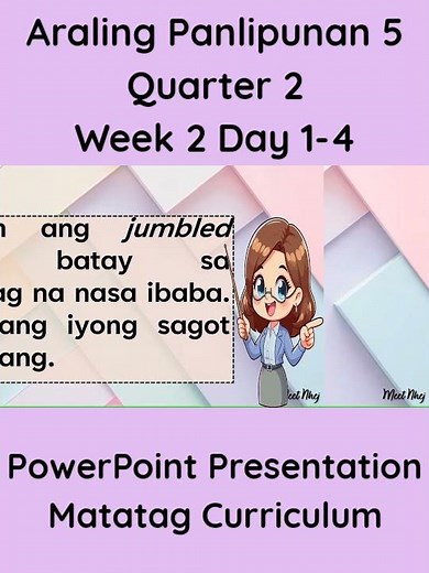 AP 5 Matatag Curriculum PowerPoint Presentation Quarter 2 Week 2 Day 1-4 #grade5matatag #pptmatatag