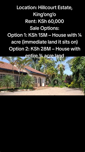 Luxury 3 Bedroom Bungalow for Rent or Sale in Nyeri
