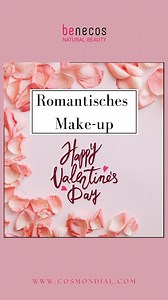 Verliebt in den Look, verliebt in benecos! 💖 Unser romantischer Valentinstags-Make-up-Look für den perfekten Glow. 💕 Reminder - in einer Woche ist Valentinstag, shoppe jetzt den Look!🌹 #benecos #cosmondialcosmetics #ValentinesGlam #NaturalBeauty | benecos