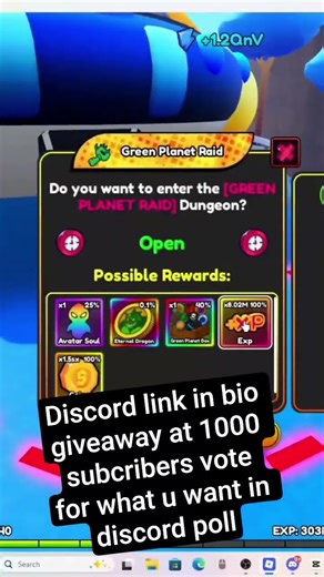 Anime Eternal Free Gamepass Giveaway + Green planet raid #roblox #animeeternal #anime