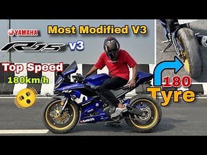 Yamaha R15 V3 Modified - 22bhp Power Increase 180 Top Speed 😱