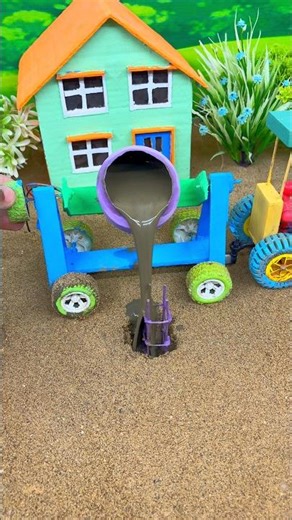 Tiny DIY Tractor Build with Real Movement | Mini Engineering Satisfaction #shorts