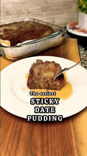 ##The Easiest Sticky Date Pudding 🍨#recipe #ytviral #food #ytviral #yt #easyrecipe #shot