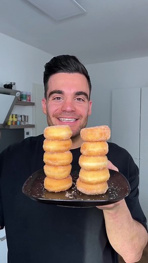 Leckeres Rezept: Selbstgemachte Mini Donuts ohne Zucker