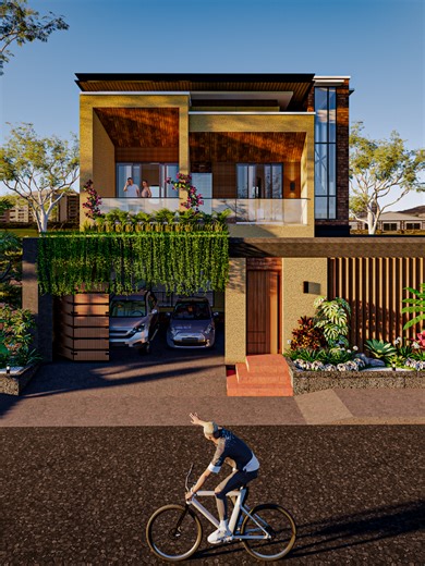 Tropical Garden Design 🪴 . . #landscape #design #tropicalgarden #enscape #reels