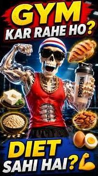 💪🥗 What should gym goers eat? | #facts #funny #comedy #healthtips #ai
