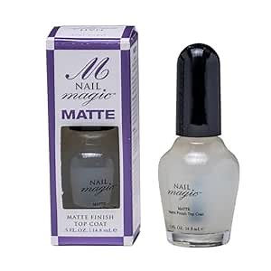 Nail Magic - MATTE, Clear Finish Top Coat 0.5 Fluid Ounce - Satin Finish, Removes Shine, 60 Years of Superior Results (NM 625 1)