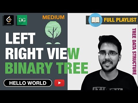Left view or Right View of Binary Tree | Tree Data Structure playlist C++ | Hello World | Hindi
