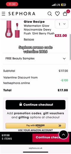 Sephora Valentine Promo Code 2026