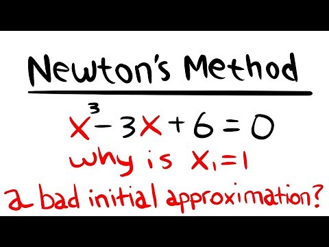 bad initial approximation for Newton's Method