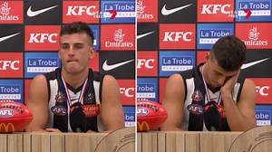 Nick Daicos holds back tears explaining the lesson dad Peter Daicos taught him