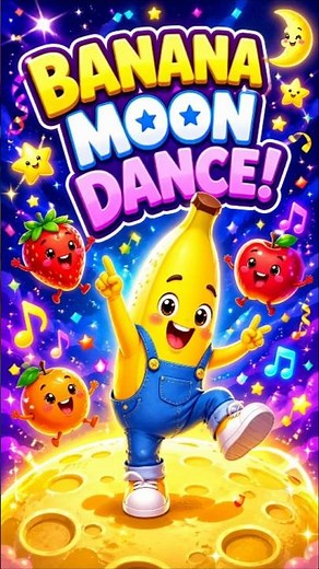 Banana Moon Dance 🍌🌙 | Fun Kids Song That Will Make You Dance!
