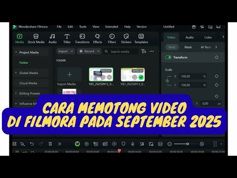 Cara memotong video di Wondershare Filmora