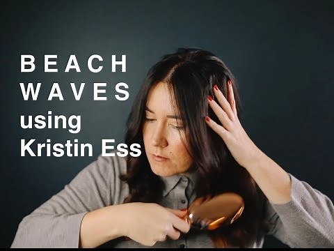BEACH WAVE HAIR TUTORIAL USING ALL THINGS KRISTIN ESS