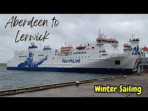 Overnight Ferry Crossing to the Shetland Islands in Winter