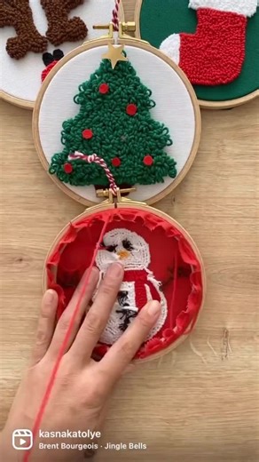 DIY Christmas Punch Needle Beginner Kit/beginner Embroidery Craft/christmas Craft Kit/christmas Adult Craft Kit - Etsy