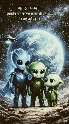 तीन एलियन भाई 🛸 | Emotional Sci-Fi Story in Hindi | Alien Brother Story #sorts#youtubeshorts