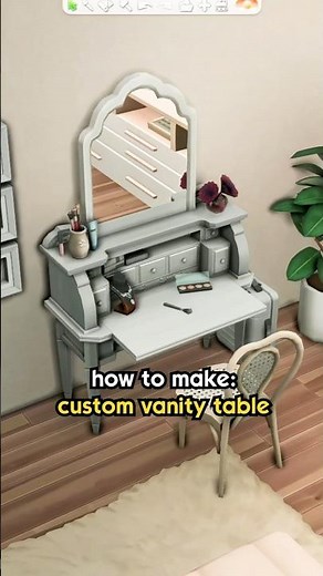 Custom Vanity Table in The Sims 4 ✨️ #thesims4 #thesims #tutorial