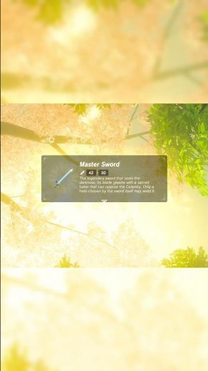 How to glitch the master sword in botw