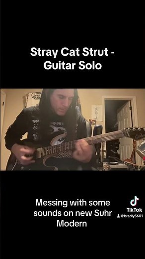 Stray Cat Strut solo - Thought my new Suhr Modern . Really good tone #guitarist #guitarsongs