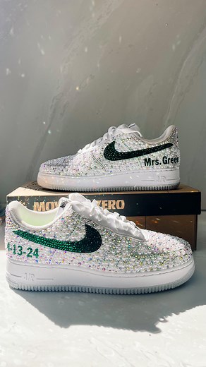 54K views · 76K reactions | Custom blinged-out wedding sneakers ✨...