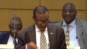 Local Government and Rural Development Minister Hon. Kgotla Autlwetse speaking on Bogosi ja ga Mmangwato in Parliament yesterday. #ResetBW #BWPresidency #MovingBotswanaForward #ImplementingOurChangeMandate | BW Presidency