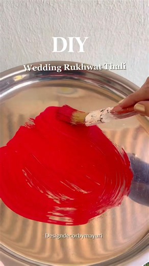 Pooja Thali Decoration Ideas Festival & Wedding Pooja Thali Decor #shortsfeed #painting #trending