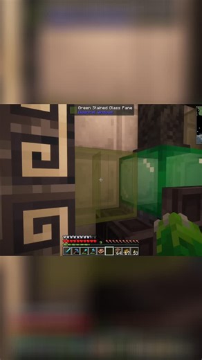 TheSauropodSquad on Instagram: "Using copycat blocks gives you so many options. Glass panes + fluid pipe above = cool designs. Thanks Fern for the idea! #CopycatBlock #CreativeDesign #MinecraftIdeas #GamingCreations #MinecraftBuilds"