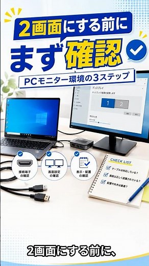 PCモニター環境の作り方｜3ステップ確認編