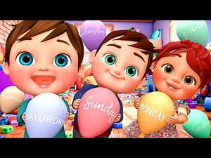 7 Days of the Week Song | Kids Nursery Rhyme | Kids Songs | Banana Cartoon #nurseryrhymes